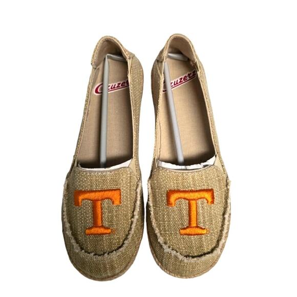 Cruzers NWOT for The TN Vols Size 6 Slip Ons Tan Game Day Volunteers, Lady Vols - Picture 1 of 6